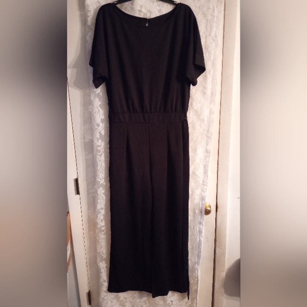 Classic Black Jumpsuit with Waist Detail